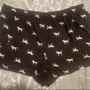 VS PINK-  BOXER SHORTS WITH DOG LOGO PRINT ALL OVER sz  XL HTF